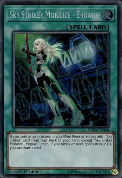 Sky Striker Mobilize - Engage! 1st Ed Secret DASA-EN030  Yu-Gi-Oh! - Image 1