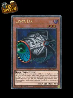 Yu-Gi-Oh Cyber Jar RA03-EN095 1st Edition Quarter Century Secret Rare EU 2024 - Image 1