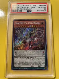 YuGiOh ODD-EYES REVOLUTION DRAGON #ROTD-EN083🔥PSA 10🔥1st ED-2020 SECRET RARE - Image 2