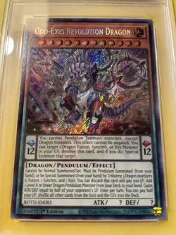 YuGiOh ODD-EYES REVOLUTION DRAGON #ROTD-EN083🔥PSA 10🔥1st ED-2020 SECRET RARE - Image 3