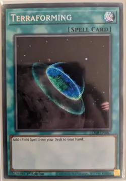 YuGiOh Terraforming Secret Rare 1st Edition BLMR-EN087 - Image 1