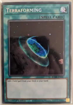 YuGiOh Terraforming Secret Rare 1st Edition BLMR-EN087 - Image 2