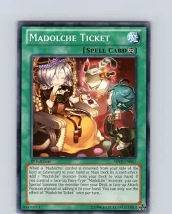 Yu-Gi-Oh TCG Madolche Ticket ABYR-EN061 1st Edition Common Card NM - Image 3