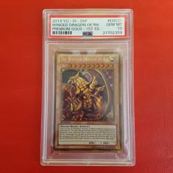 Yugioh The Winged Dragon Of Ra PGLD-EN031 1st Edition PSA 10 - Image 5