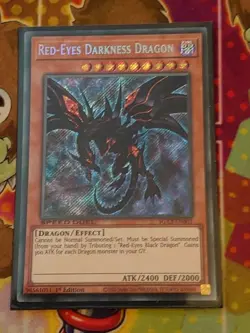 SGX3-ENB01 Red-Eyes Darkness Dragon Secret Rare 1st Edition Mint YuGiOh Card - Image 1