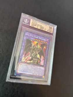 Yu-Gi-Oh! Tin Of The Pharaoh's Gods Red-Eyes Dark Dragoon 1st Edition BGS 10 - Image 2