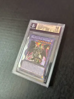 Yu-Gi-Oh! Tin Of The Pharaoh's Gods Red-Eyes Dark Dragoon 1st Edition BGS 10 - Image 3