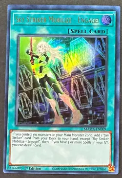 YUGIOH Sky Striker Mobilize - Engage! - MAMA-EN009 - Ultra Rare - 1st Edition NM - Image 3