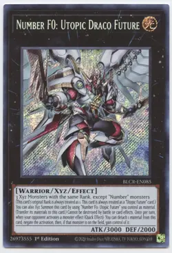 YuGiOh - Number F0: Utopic Draco Future - BLCR - Secret Rare - 1st Edition - - Image 1