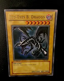 Yugioh - Red Eyes B Dragon SDJ-001 Ultra Rare 1st Edition Original Vintage - Image 10