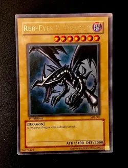Yugioh - Red Eyes B Dragon SDJ-001 Ultra Rare 1st Edition Original Vintage - Image 2