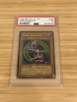 YUGIOH PSA 5 EX DARK MAGICIAN 1ST EDITION STARTER DECK YUGI SDY-006 ULTRA RARE - Image 1