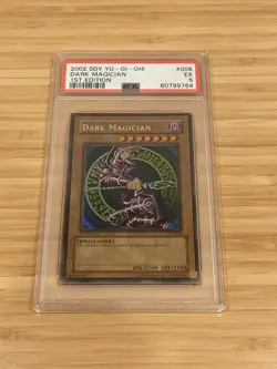 YUGIOH PSA 5 EX DARK MAGICIAN 1ST EDITION STARTER DECK YUGI SDY-006 ULTRA RARE - Image 3
