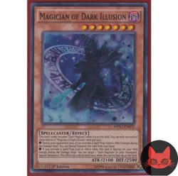 Yugioh Magician of Dark Illusion MP17-EN072 Super Rare 1st Edition NM - Image 1