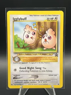 Igglybuff 36 - Black Star Promo Pokemon Card 2001 - NM - Image 1