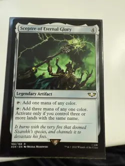 1x MTG Sceptre of Eternal Glory - Universes Beyond: Warhammer 40,000 (40K) #166 - Image 1