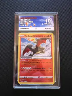 Radiant Charizard 020/159 Pokemon Crown Zentih ACE 10 GEM MINT - Image 1