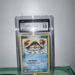 CGC 10 GEM MINT 2006 Pokemon EX Crystal Guardians Krabby 54/100 - Image 1