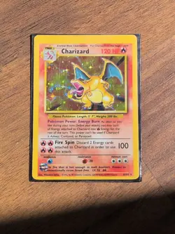1999 Pokemon Charizard Base Set Holo 4/102 TCG Card - Image 1