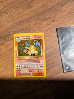 1999 Pokemon Charizard Base Set Holo 4/102 TCG Card - Image 3