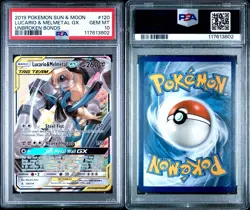 Pokemon 2019 Tag Team Lucario & Melmetal GX 120/214 Unbroken Bonds Card PSA 10 - Image 3
