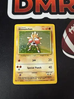Hitmonchan 7/102 Holo Rare Vintage Pokemon Card Base Set - Image 1