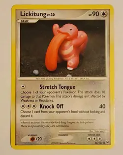 Lickitung 80/127 NM-LP Pokemon 2009 Platinum TCG Card Illus. Yuka Morii - Image 1