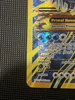 Primal Kyogre EX Shiny Full Art Holo Ultra Rare Card 96/98 XY-Ancient Origins - Image 7