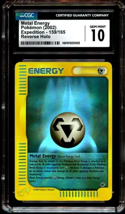 CGC 10 GEM MINT Metal Energy 159/165 REVERSE HOLO Expedition Pokemon Card 025 - Image 2