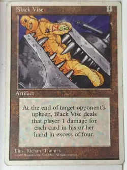 Black Vise - 4th Edition Core Set - Magic the Gathering MTG Nice! - Image 1