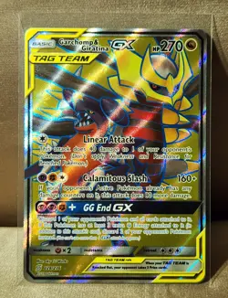 2019 Pokemon SM Unified Minds Garchomp Giratina Tag Team GX #228/236 - Image 1