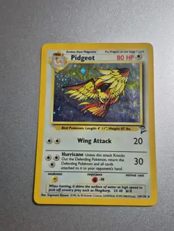 Pokemon TCG Pidgeot Base Set 2 14/130 Holo Unlimited Vintage MP Moderate Play - Image 3