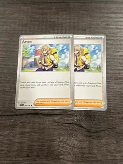 2x Arven - 166/198 - Scarlet & Violet Base Set - Pokemon - English - Image 1