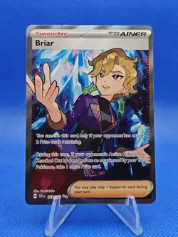 ðŸ”µ Pokemon TCG Scarlet & Violet Base Set BRIAR 163/142 Full Art Holo Rare NM - Image 1