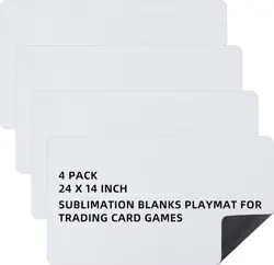 4 Pcs Card Game Mats 14 X 24 Inch Playmat Sublimation Blanks Playmat Smooth Card - Image 11