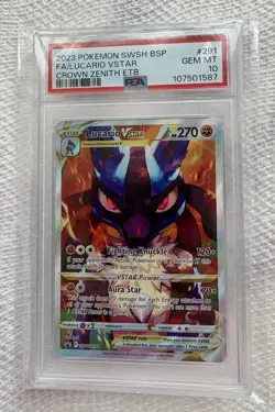 Lucario VSTAR SWSH291 Sword & Shield Promo Holo Card PSA 10 Gem Mint - Image 1