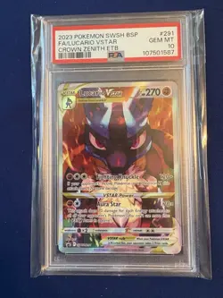 Lucario VSTAR SWSH291 Sword & Shield Promo Holo Card PSA 10 Gem Mint - Image 2