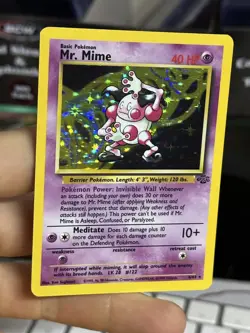#4 Mr. Mime 6/64 Jungle 1999 WOTC Holo Rare PokÃ©mon Card TCG - Image 3