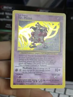 #4 Mr. Mime 6/64 Jungle 1999 WOTC Holo Rare PokÃ©mon Card TCG - Image 5