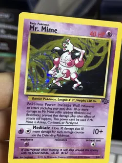 #4 Mr. Mime 6/64 Jungle 1999 WOTC Holo Rare PokÃ©mon Card TCG - Image 6