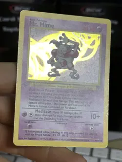 #2 1st Edition Mr. Mime 6/64 Jungle 1999 WOTC Holo Rare PokÃ©mon Card TCG - Image 5