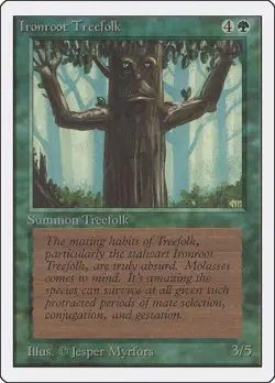 Ironroot Treefolk Unlimited Edition MTG - Image 1