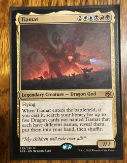 Tiamat - MTG Adventures in the Forgotten Realms (AFR) #235  - Image 1