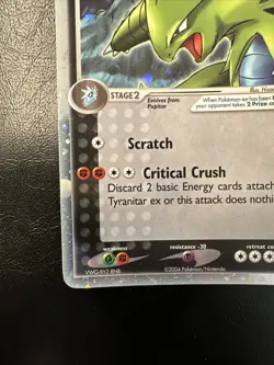 Pokemon Tyranitar EX Pop Series 1 #17 Near Mint Clean - Image 4