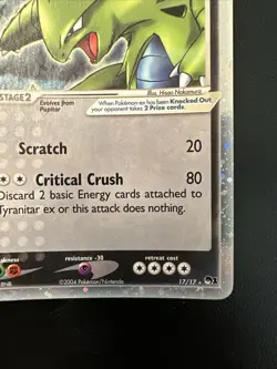 Pokemon Tyranitar EX Pop Series 1 #17 Near Mint Clean - Image 5