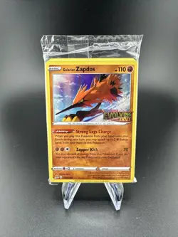 Galarian Zapdos SWSH124 Evolving Skies Prerelease Promo Deck Pokemon Sealed NM - Image 1