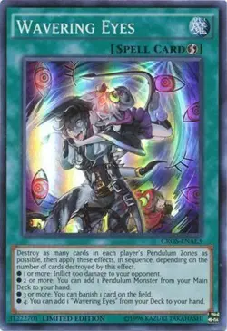 Wavering Eyes - CROS-ENAE3 - Super Rare - Limited Edition NM YuGiOh!  Crossed So - Image 1