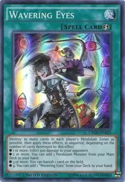 Wavering Eyes - CROS-ENAE3 - Super Rare - Limited Edition NM YuGiOh!  Crossed So - Image 2