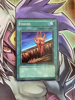 LOB-E045 Fissure Rare 1st Edition NM Yugioh Card - Image 3