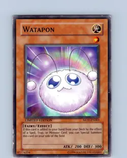 Yu-Gi-Oh TCG Watapon MOV-EN003 Limited Edition Regular Common Card Played HP - Image 1